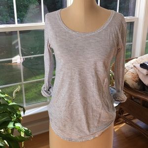 Striped long sleeve tee